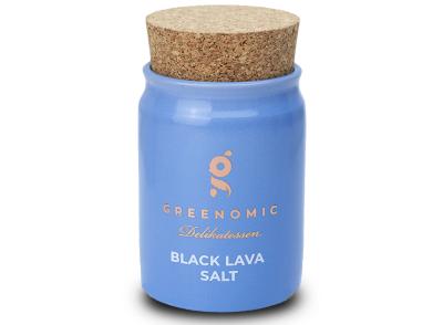 Pot Black Lava Salt