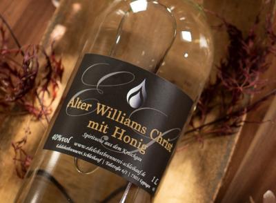 Edelobstbrennerei Schleihauf Alter Williams Christ mit Honig 40% Vol.