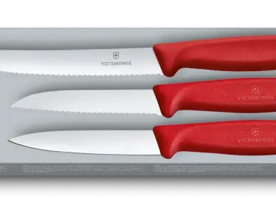 Swiss Classic Gemüsemesser-Set, 6-teilig rot