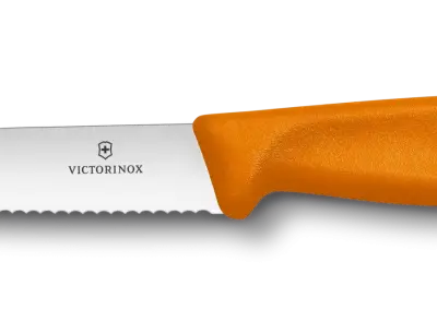 Swiss Classic Gourmet Steakmesser mit Wellenschliff orange