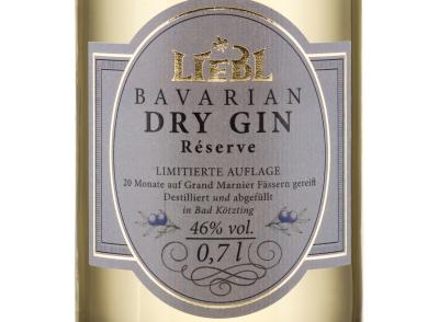 Liebl Bavarian Dry Gin 20 Monate im Grand Marnier Fass gereift