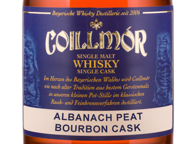 Liebl Coillmór Single Malt Whisky 46%vol. Bourbon Single Cask ALBANACH PEAT (9 Jahre)