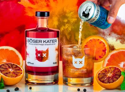 Böser Kater Magic Grapefruit Gin mit Farbwechsel