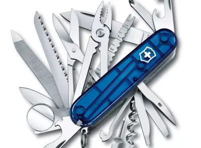 Taschenmesser Swiss Champ blau